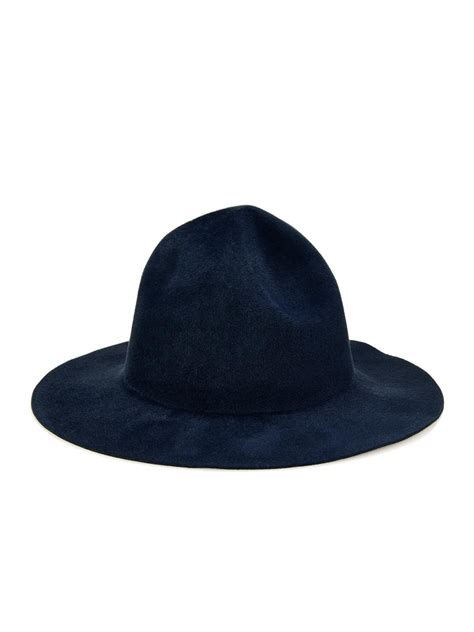 burberry prorsum the campaign rabbit-felt hat|BURBERRY PRORSUM Spring 2015 Size L Navy Blue Rabbit .